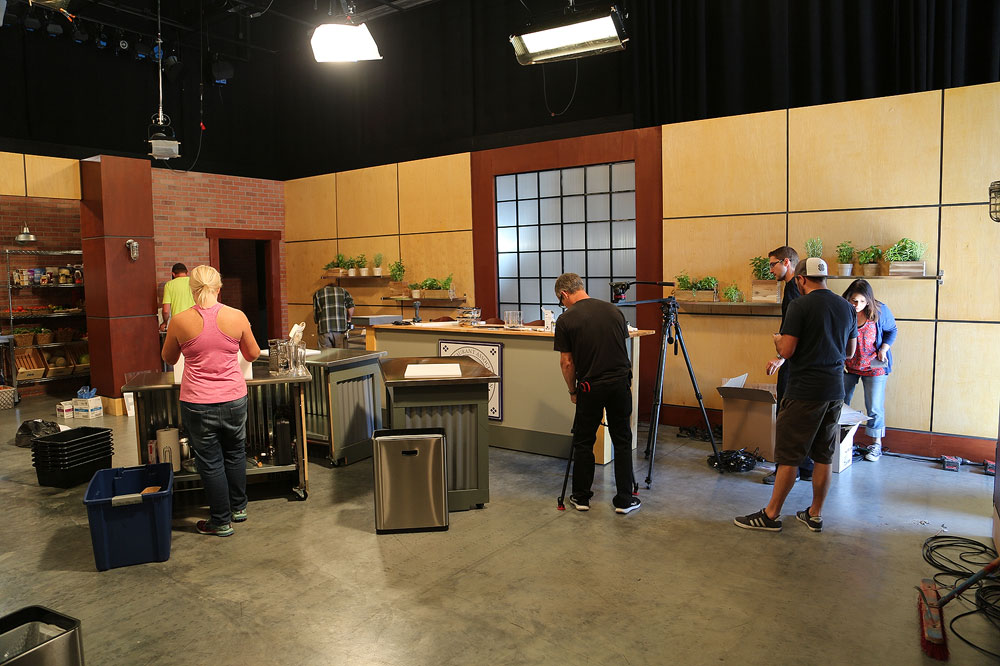 Cooking competition heats up SLCC TV studio Film crew on set