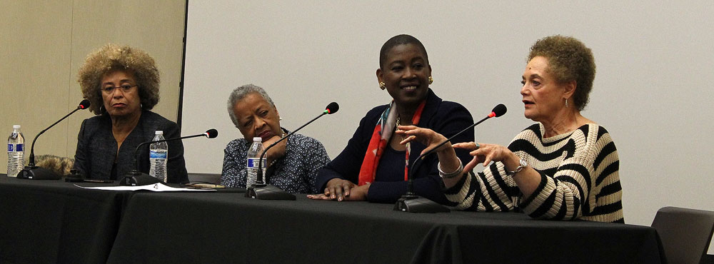 Black female activists share civil rights stories Angela Davis, Margaret Burnham, Michele Goodwin and Kathleen Cleaver