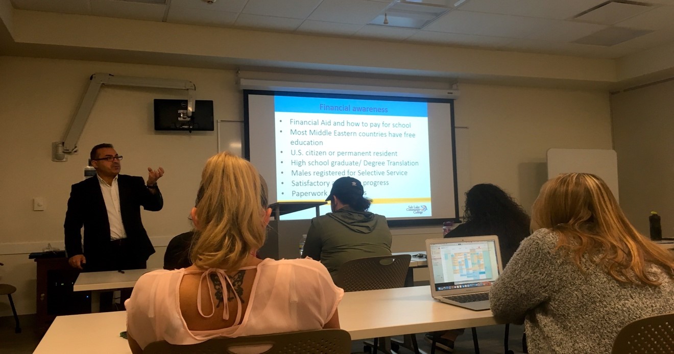 SLCC supports refugee and immigrant students Refugee and immigrant students workshop