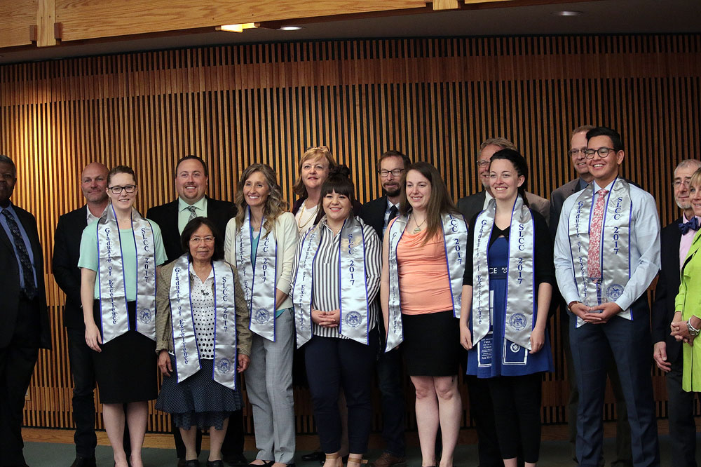 SLCC recognizes graduates of excellence Group photo