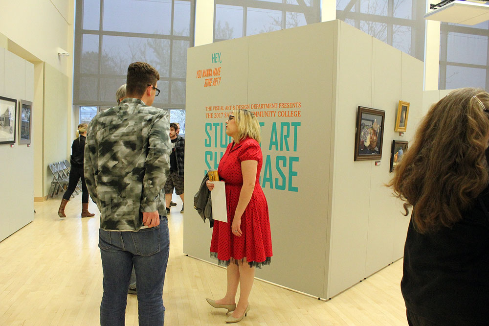 Photos: 2017 Student Art Showcase Student Art Showcase visitors