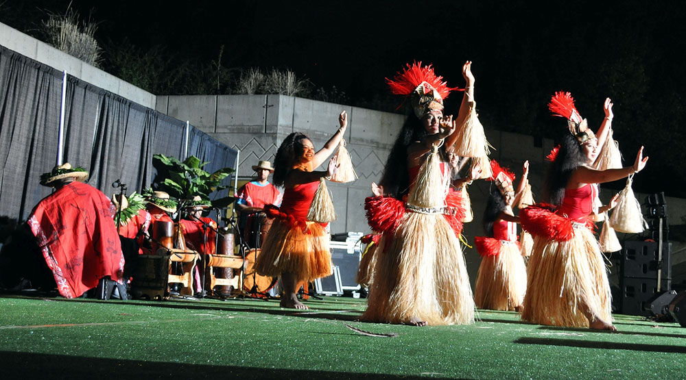 SLCC celebrates Polynesian culture Female luau dancers