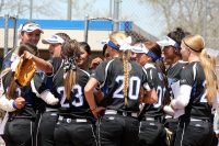 Softball brings Bendt sisters closer together Pregame huddle