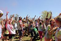 Holi festivalgoers