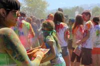 Holi festivalgoers
