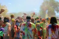 Holi festivalgoers