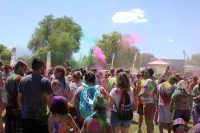 Holi festivalgoers