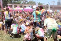 Holi festivalgoers