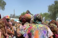 Holi festivalgoers