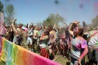 Holi festivalgoers