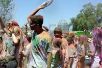 Holi festivalgoers