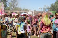 Holi festivalgoers