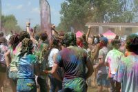 Holi festivalgoers