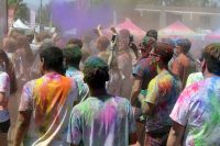 Holi festivalgoers