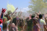Holi festivalgoers