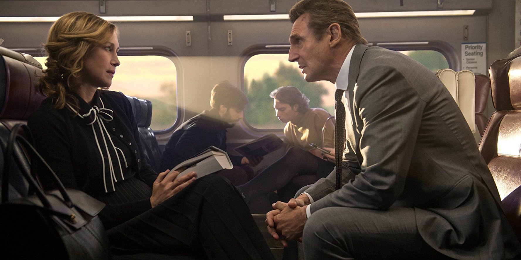 Movie review: ‘The Commuter’ Vera Farmiga and Liam Neeson in "The Commuter"