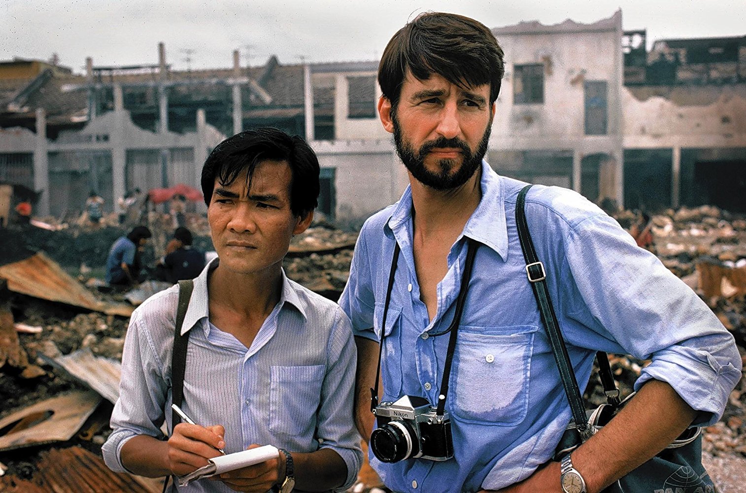‘Killing Fields’ highlights relationship between journalists, interpreters Sam Waterston, right, as Sydney Schanberg and Haing S. Ngor as Dith Pran