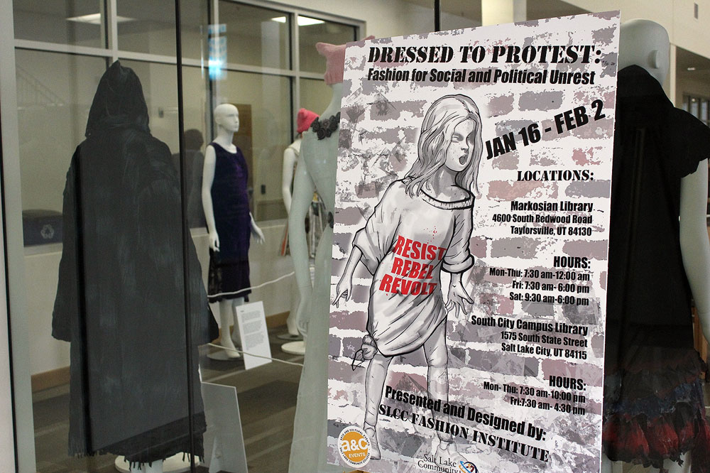 SLCC Fashion Institute makes statement with new ‘Dressed to Protest’ exhibit "Dressed to Protest" exhibit