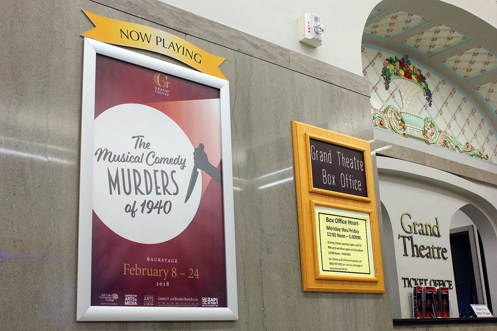 Backstage at the Grand: ‘The Musical Comedy Murders of 1940’ "The Musical Comedy Murders of 1940" poster