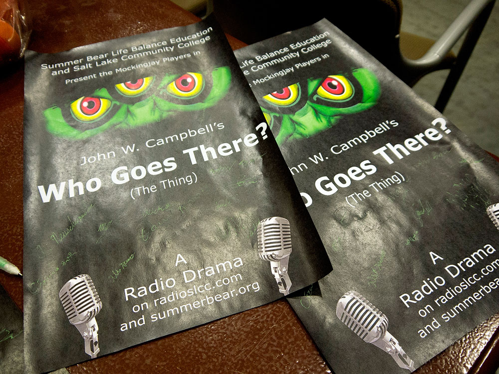 SLCC students to recreate classic radio drama ‘Who Goes There?’ "Who Goes There?" poster