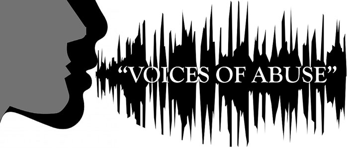 Panelists share stories of abuse, healing Voices of Abuse discussion panel flyer