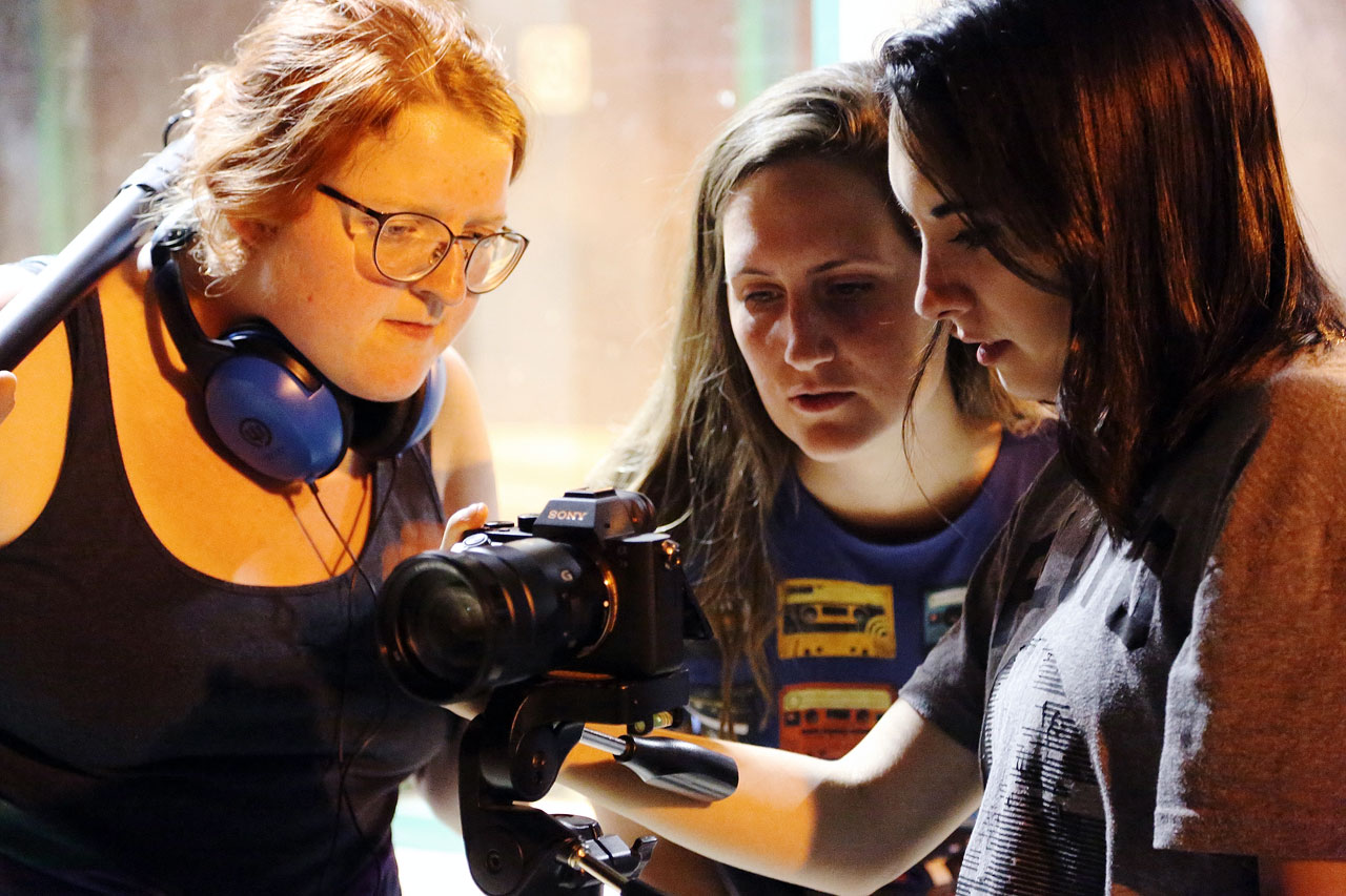 At Apple Juice Productions, female filmmakers reign supreme Apple Juice Productions crew members