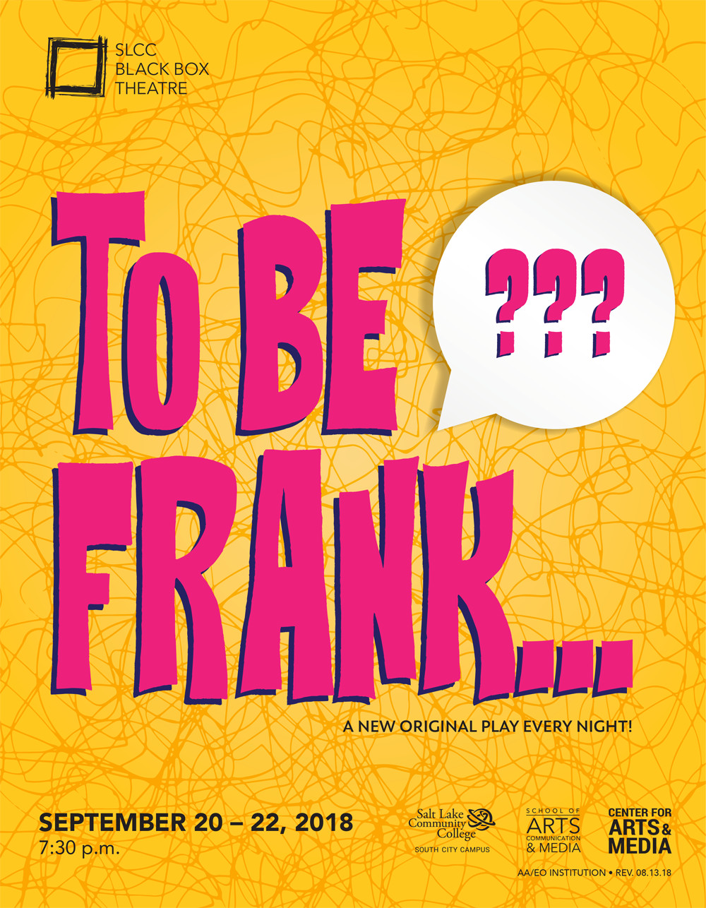 ‘To Be Frank…’ tests versatility of student actors To Be Frank... poster