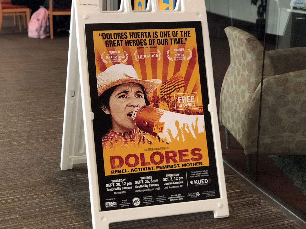 ‘Dolores’ delves into life of Latina activist "Dolores" sign