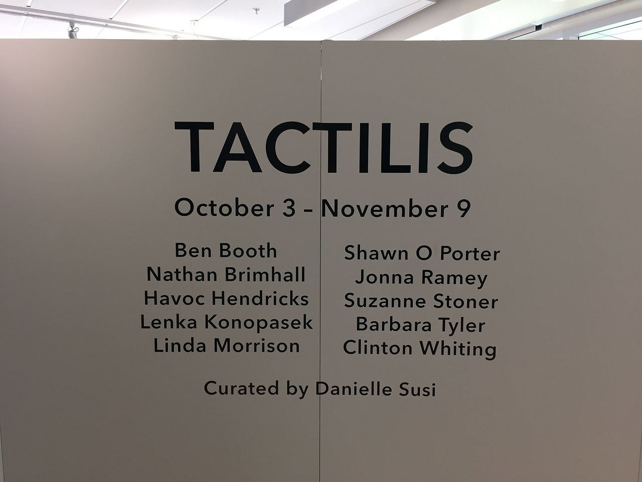 ‘TACTILIS’ exhibit brings hands-on approach to art "TACTILIS" board