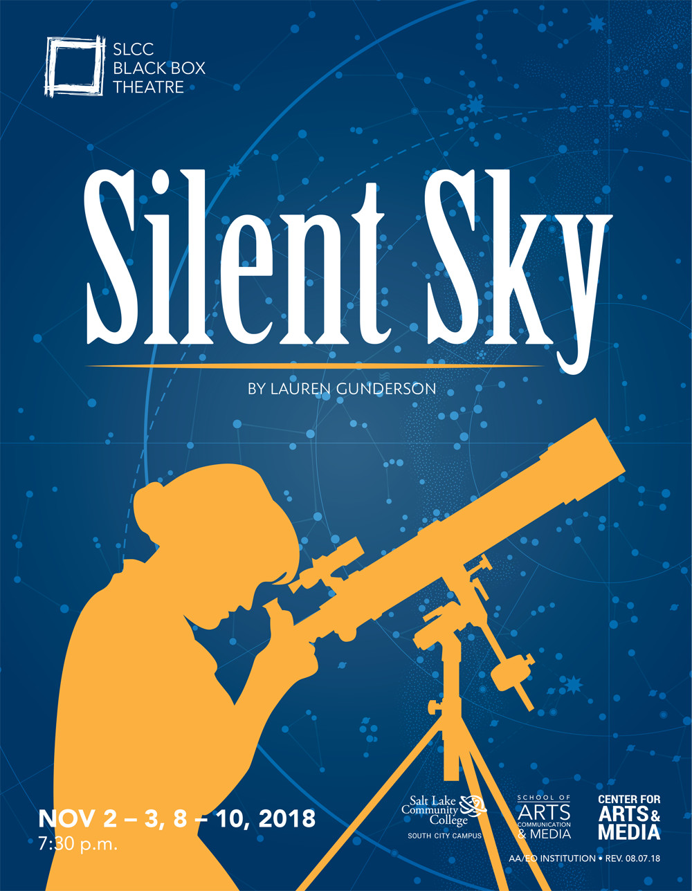Black Box Theatre presents ‘Silent Sky’ "Silent Sky" graphic