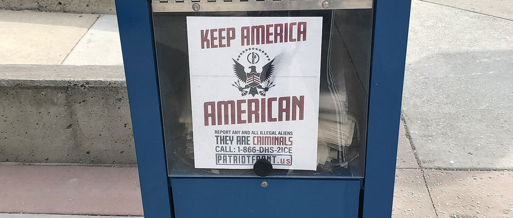 Alt-right group posts propaganda around SLCC campuses Patriot Front flier