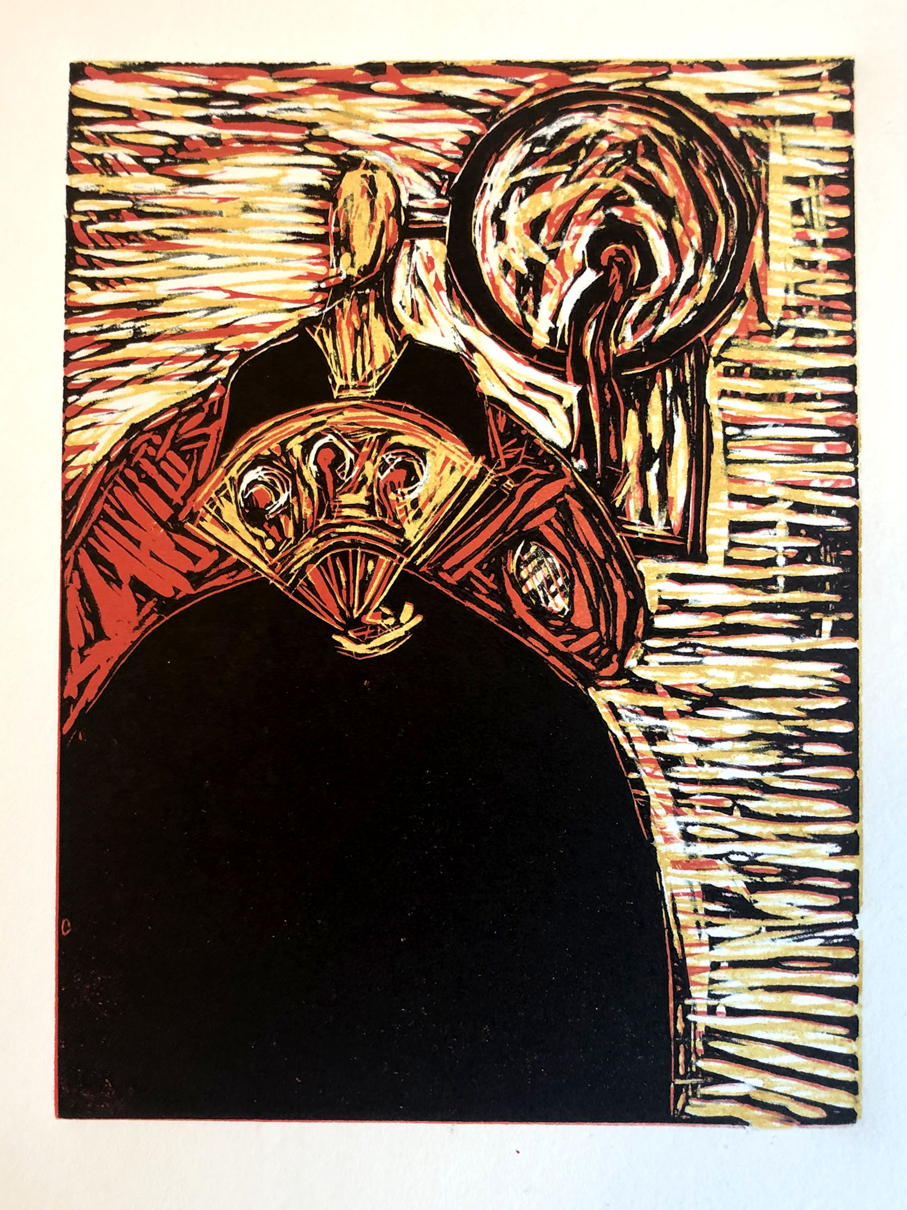 Printmaking exhibition coming to SLCC A reduction linocut print