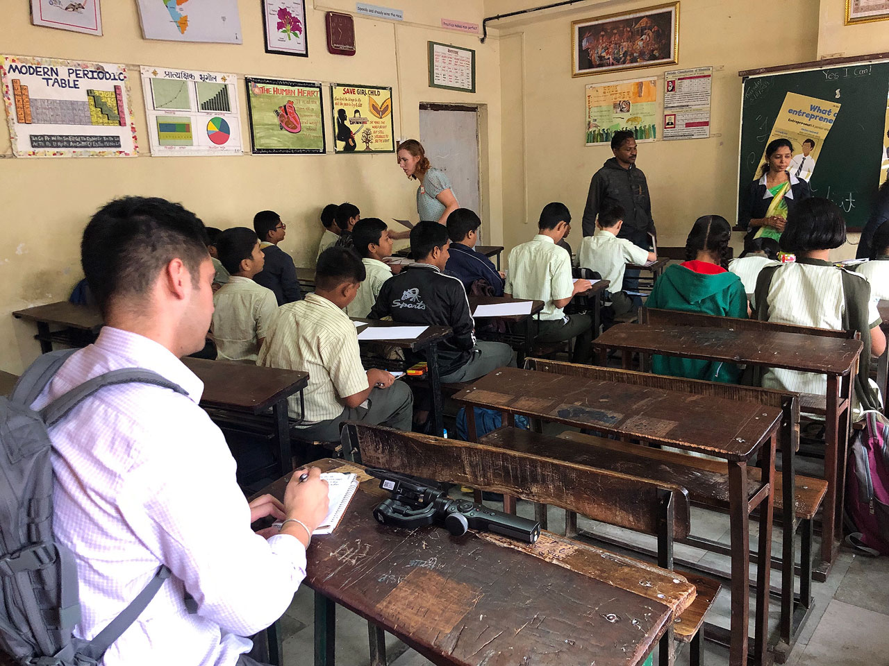 In the field and in the newsroom, adaptability is critical Noah Lewis takes notes