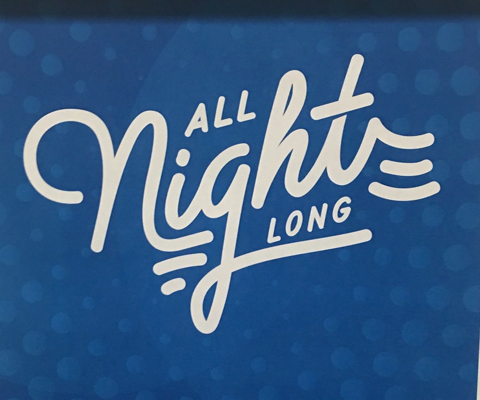 Dance and donate, ‘All Night Long’ Graphic for "All Night Long" event