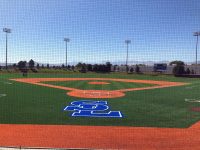 SLCC baseball looks to benefit from new turf SL logo behind home plate