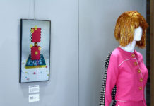 ‘Good Taste’ exhibit mixes good eats and good looks Pink dress design with matching culinary photo