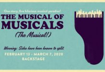 Unique musical within a musical premiering at Grand Theatre The Musical of Musicals (The Musical!) web graphic