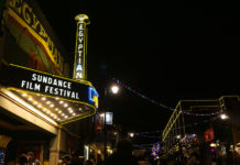 Sundance Film Festival moves fully online amid COVID-19 surge Egyptian Theatre lit up at night