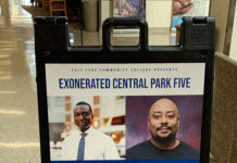 Central Park Five members to visit SLCC Sign for Exonerated Central Park Five event