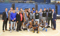 Photos: SLCC men’s basketball vs. USU Eastern Men's basketball team photo