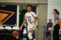 Fatoumata Jallow dribbles the ball