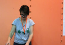 Fashion is blooming this spring at SLCC SLCC upcycled fashion booth