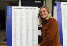 SLCC celebrates students’ academic achievements Danika Rogers points to her name