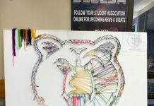 Bruin Days aim to amp up student involvement Multi-colored Bruin logo made of string