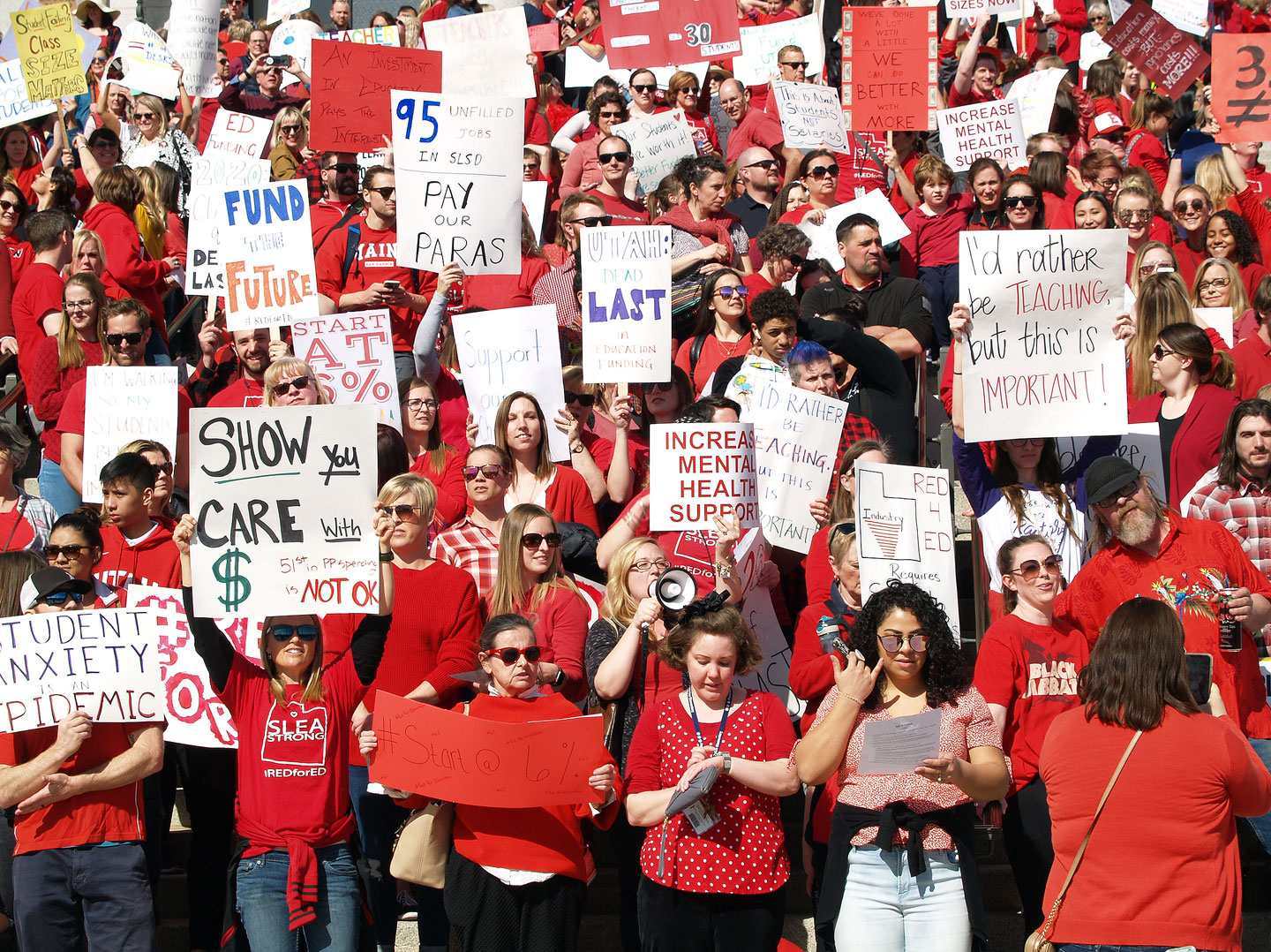 Utah teachers walk out, demand more funding The Globe