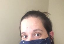 Letter from the Editor: Thank you, Bruins Amie wearing an astro alpaca face mask