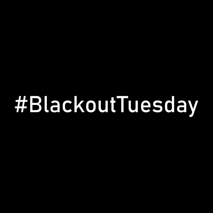Blackout Tuesday: Instagram event hits unintended snag Black image with #blackouttuesday printed in white
