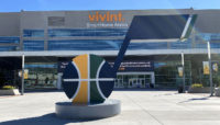 A sour note: All-Star turmoil affects Utah Jazz The J-Note in front of Vivint SmartHome Arena