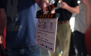 SLCC film club aims for hands-on experience this fall "Freezer Burn" clapperboard