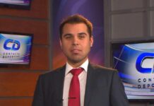 Hispanics serving in Utah media Photo of Francisco Vazquez in studio